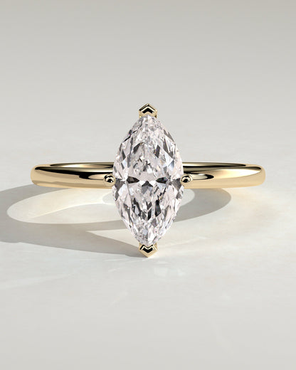 Marquise Solitaire Lab Grown Diamond Engagement Ring