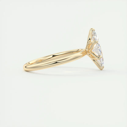 1.5 CT Marquise Solitaire CVD F/VS1 Diamond Engagement Ring 9