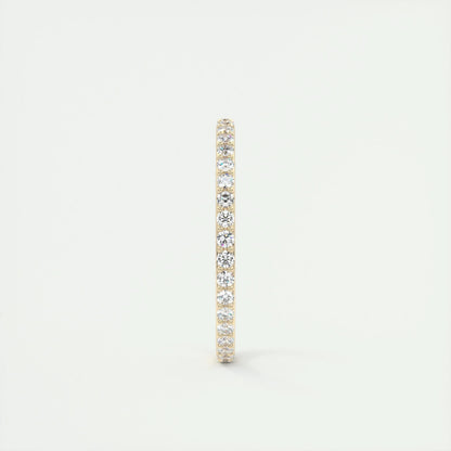 0.37 CT Round Full Eternity CVD EF/VVS Diamond Wedding Band 9