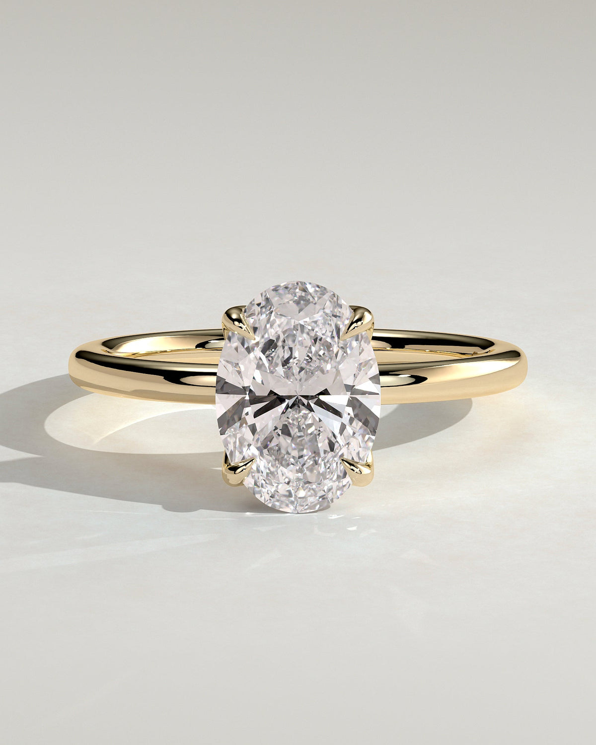 Oval Solitaire Lab Grown Diamond Engagement Ring