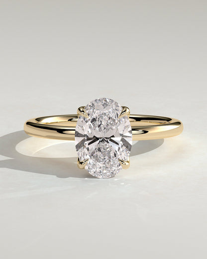 Oval Solitaire Lab Grown Diamond Engagement Ring