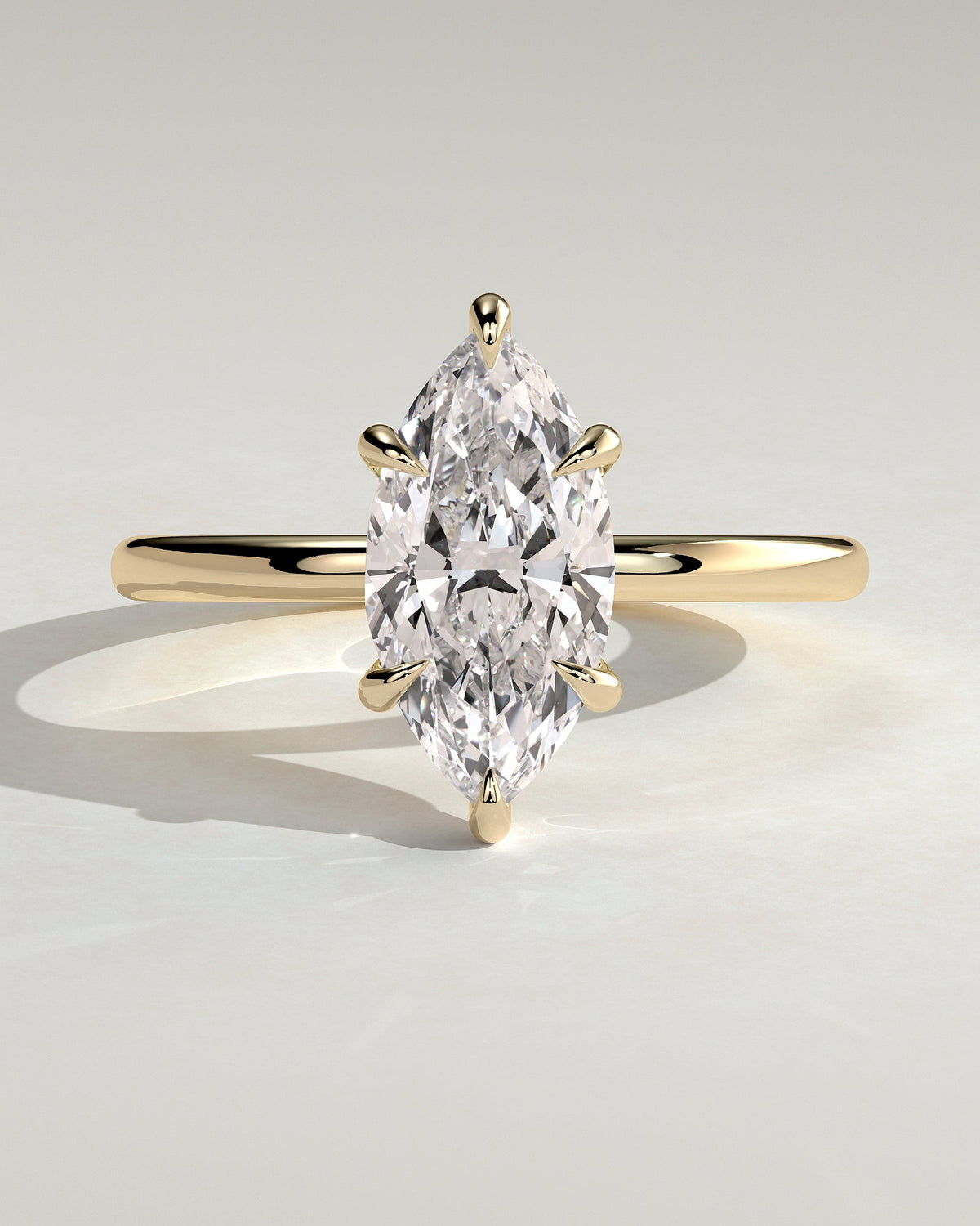 Marquise Solitaire Lab Grown Diamond Engagement Ring