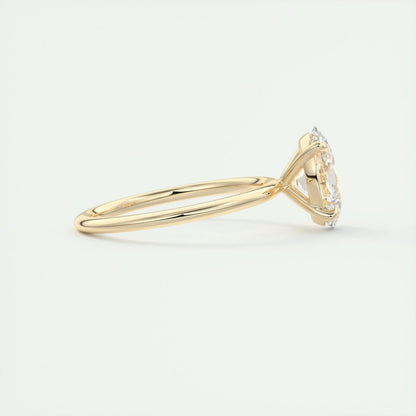1.91 CT Oval Cut Solitaire Moissanite Engagement Ring 9
