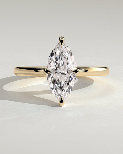 Marquise Solitaire Lab Grown Diamond Engagement Ring