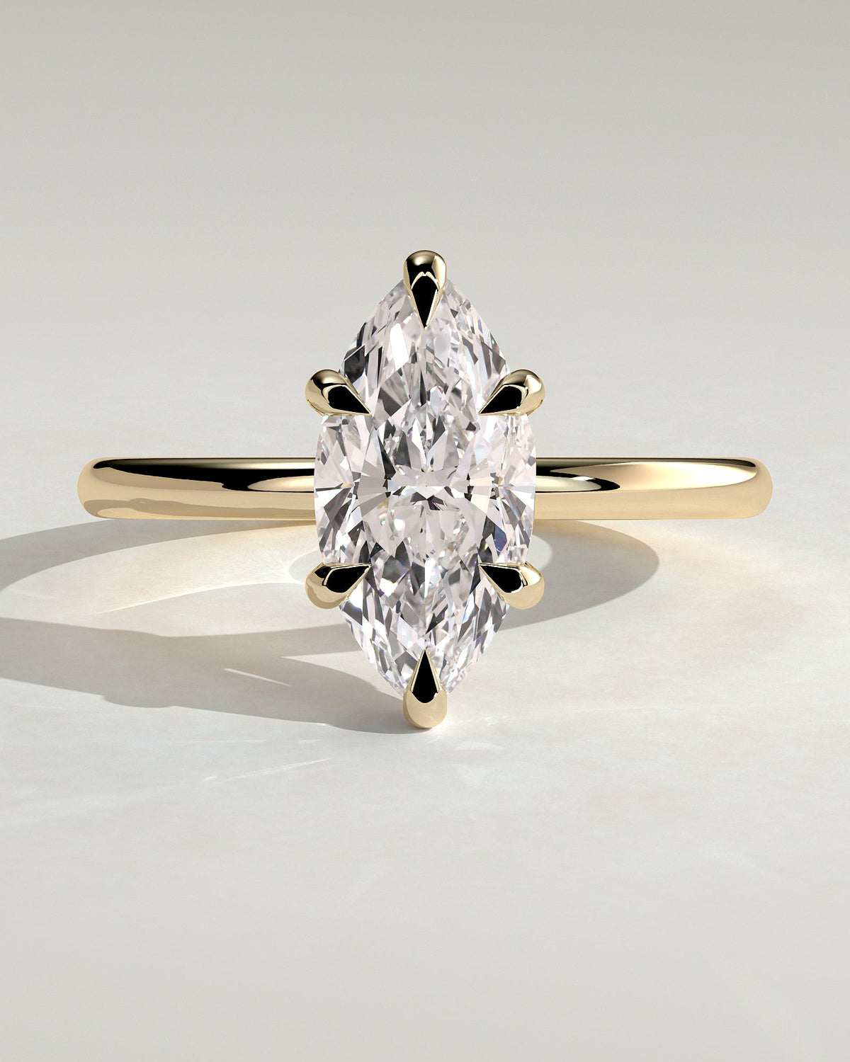 Marquise Solitaire Lab Grown Diamond Engagement Ring