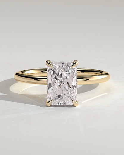 Radiant Solitaire Lab Grown Diamond Engagement Ring