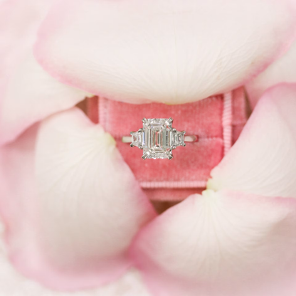 Marquise Cut Cluster Styled Lab Grown Diamond Engagement Ring