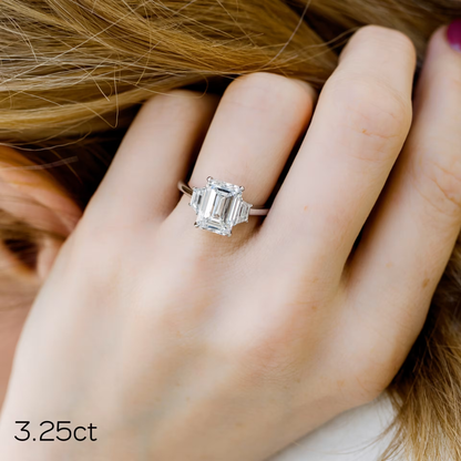 Marquise Cut Cluster Styled Lab Grown Diamond Engagement Ring