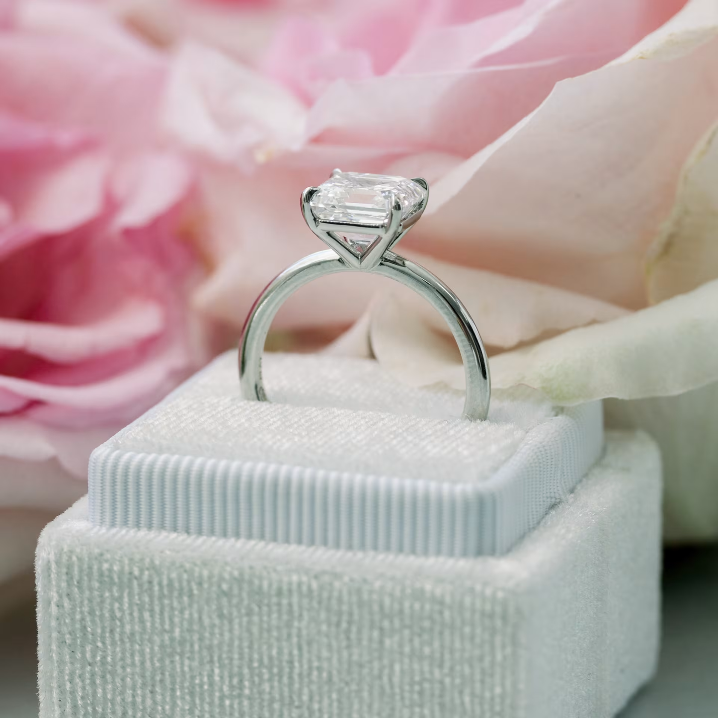 Marquise Cut Cluster Styled Lab Grown Diamond Engagement Ring