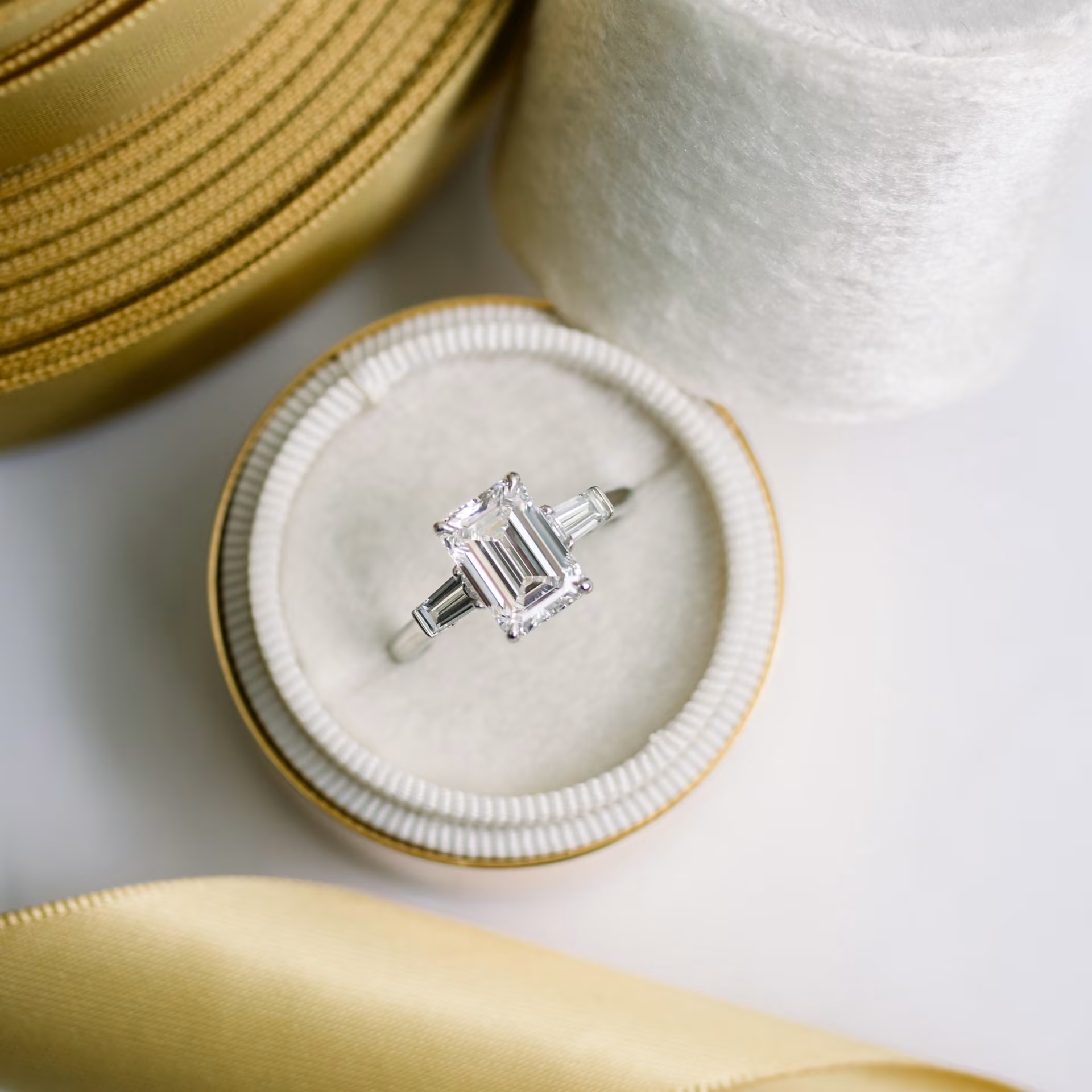Marquise Cut Cluster Styled Lab Grown Diamond Engagement Ring