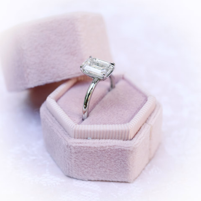 Marquise Cut Cluster Styled Lab Grown Diamond Engagement Ring