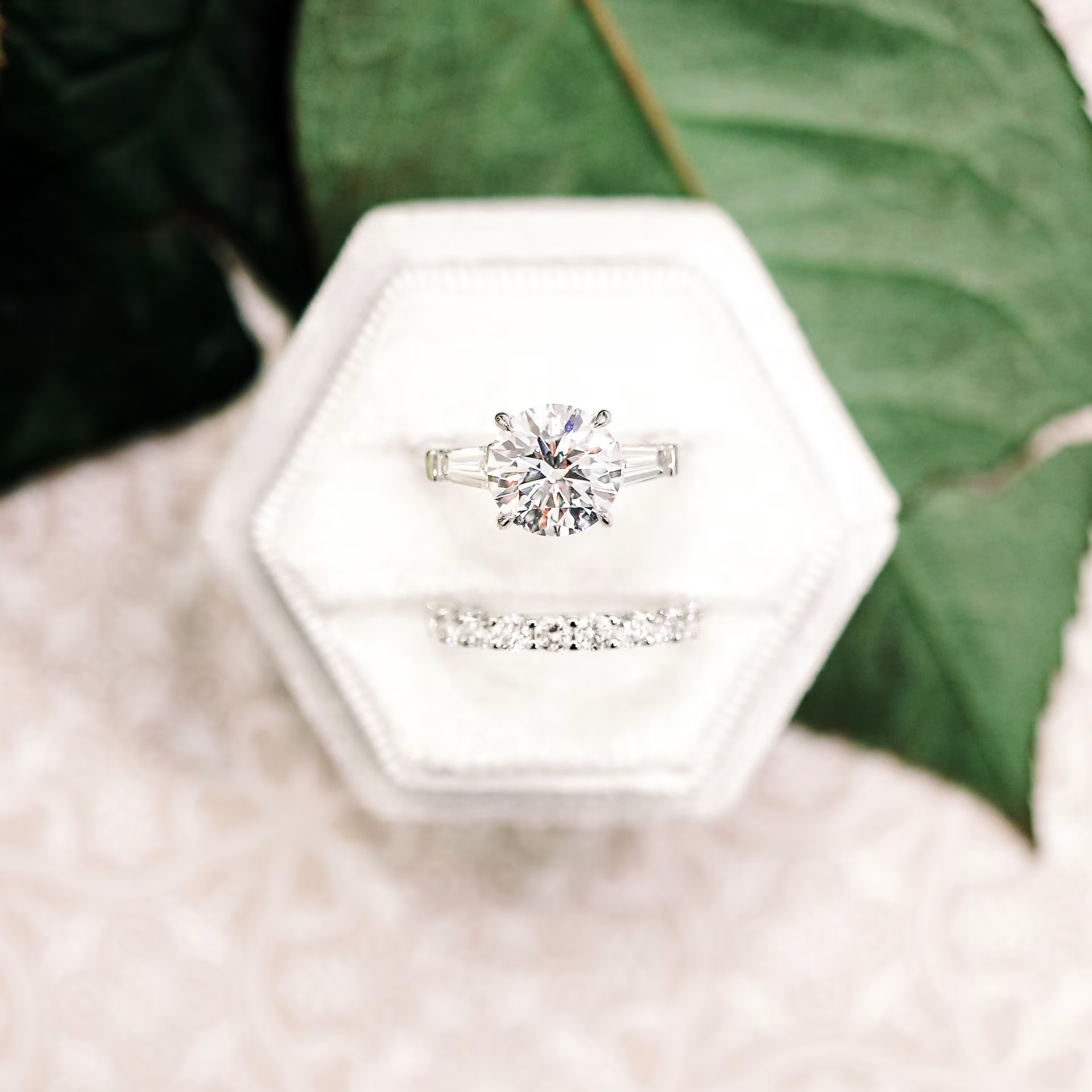 Marquise Cut Cluster Styled Lab Grown Diamond Engagement Ring