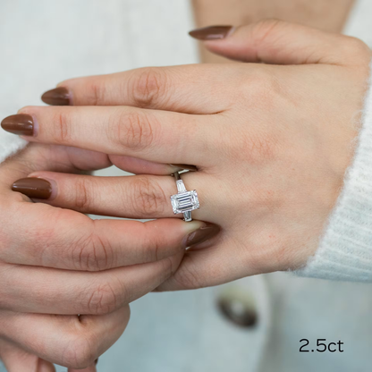 Marquise Cut Cluster Styled Lab Grown Diamond Engagement Ring