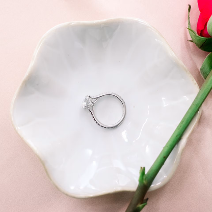 Marquise Cut Cluster Styled Lab Grown Diamond Engagement Ring