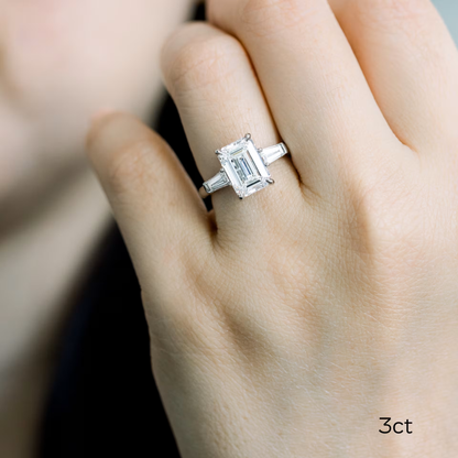 Marquise Cut Cluster Styled Lab Grown Diamond Engagement Ring