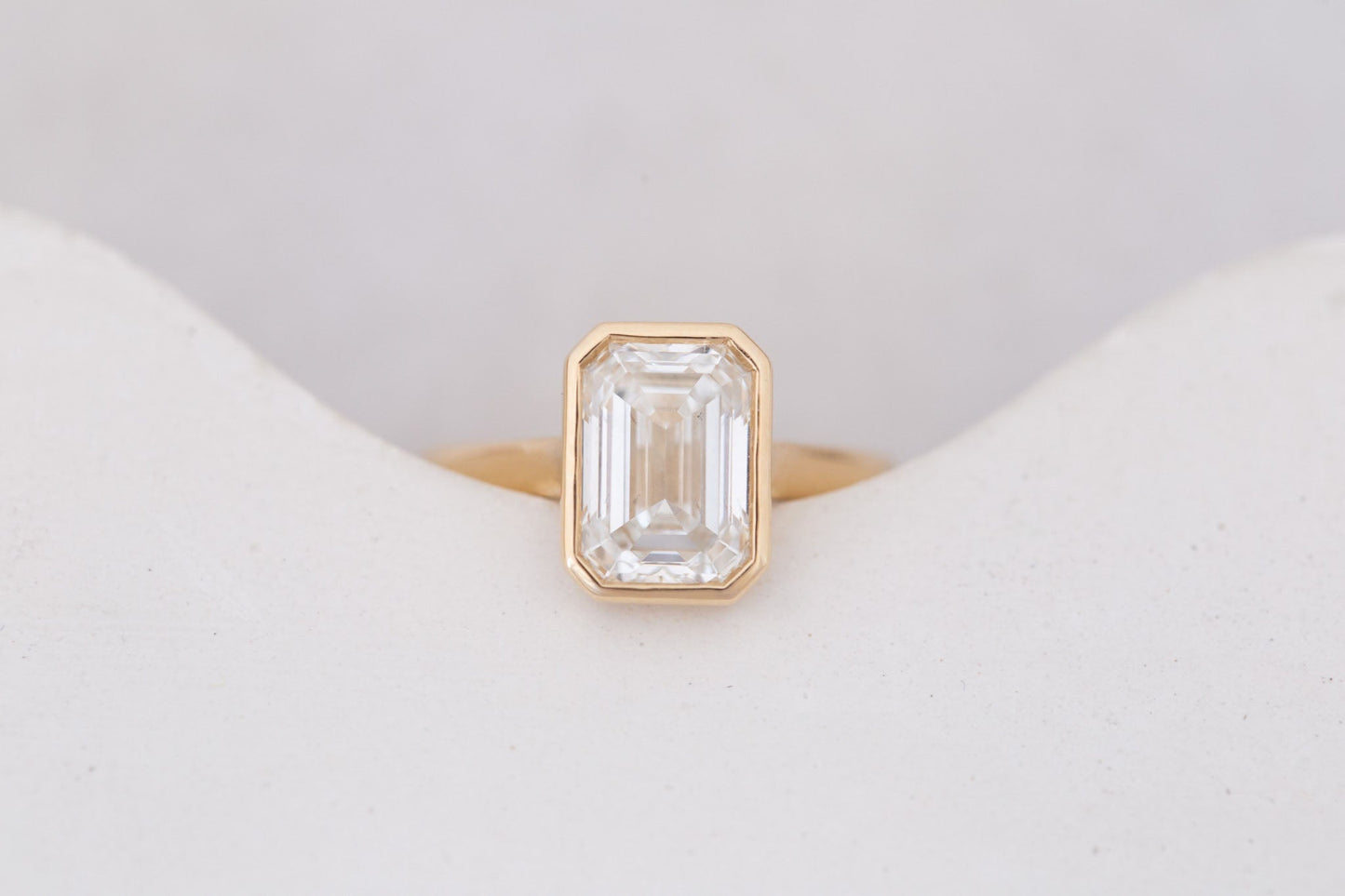 2 CT Round Three Stones Lab Grown Diamond Engagement Ring