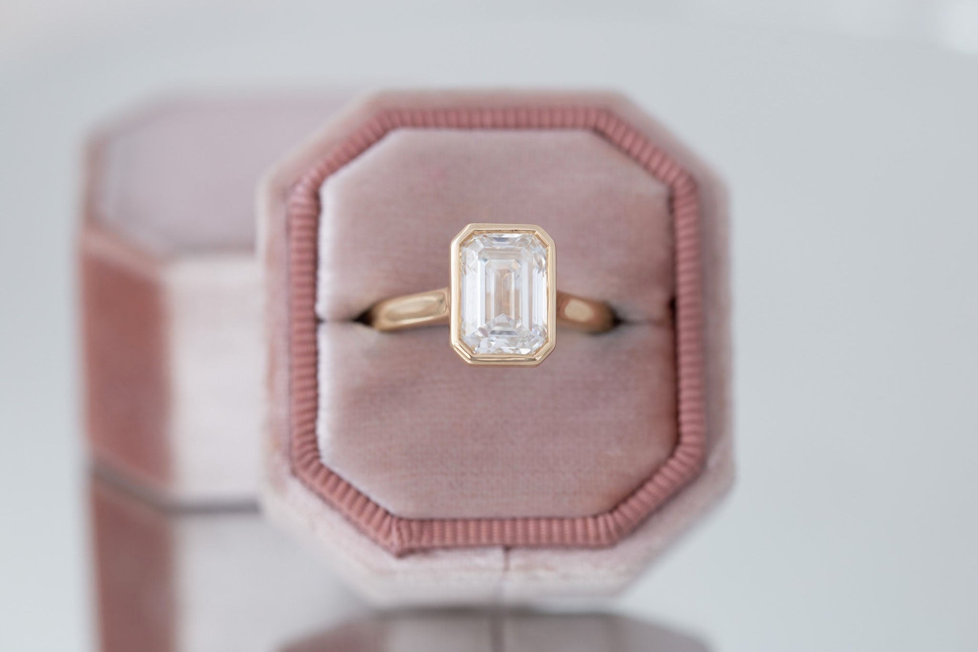 2 CT Round Three Stones Lab Grown Diamond Engagement Ring