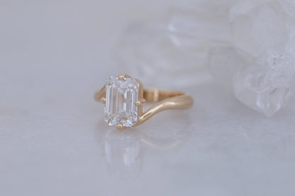 2 CT Round Three Stones Lab Grown Diamond Engagement Ring
