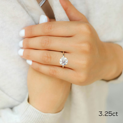 Marquise Cut Cluster Styled Lab Grown Diamond Engagement Ring