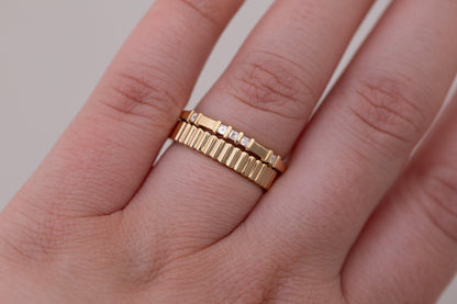 0.37 CT Round Full Eternity Lab Grown Diamond Wedding Band