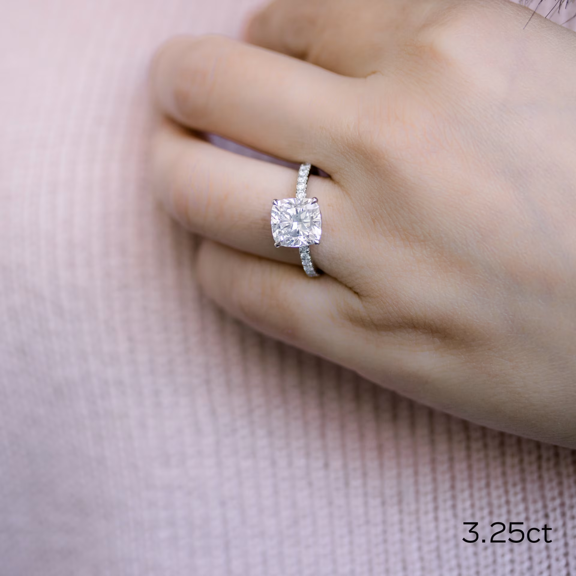 Marquise Cut Cluster Styled Lab Grown Diamond Engagement Ring