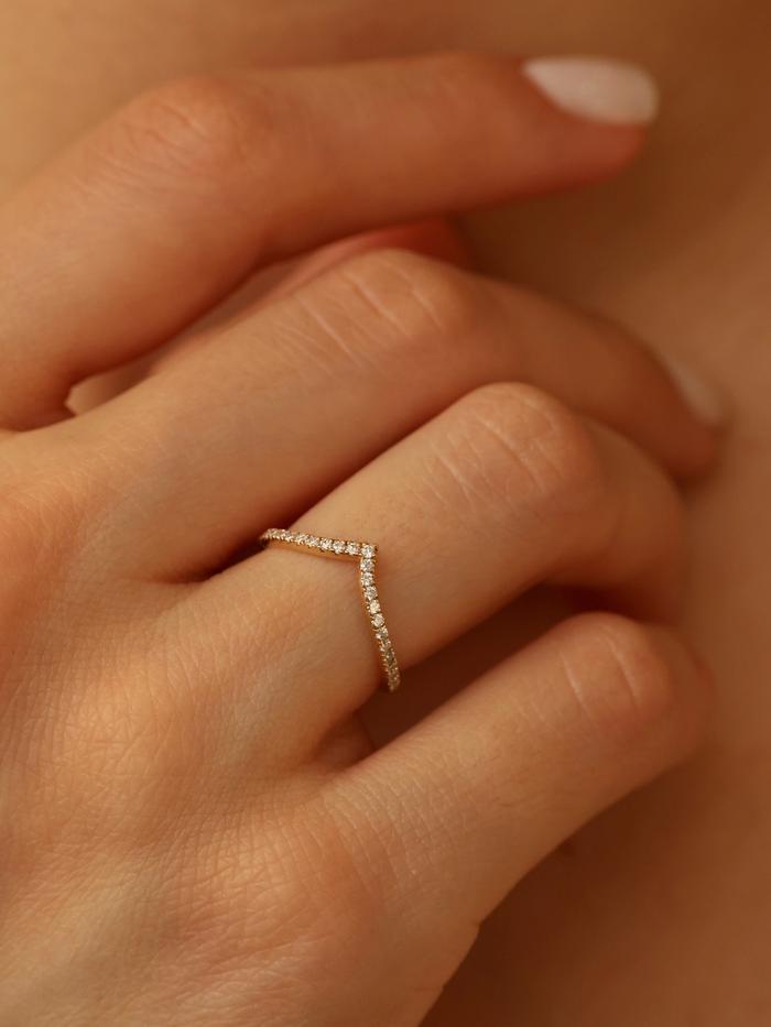 Marquise Cut Cluster Styled Lab Grown Wedding Band