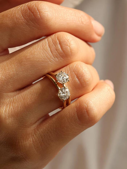 Marquise Cut Cluster Styled Lab Grown Diamond Engagement Ring