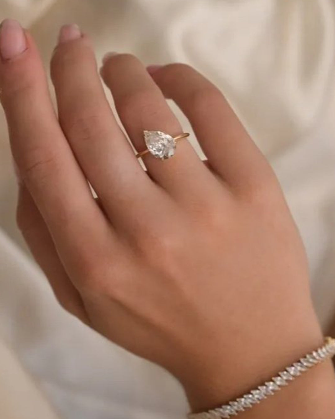 2 CT Round Three Stones Lab Grown Diamond Engagement Ring