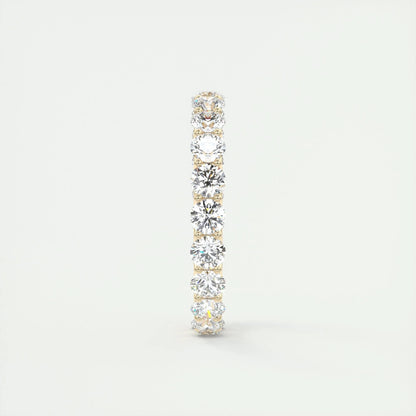 2.1 CT Round Full Eternity CVD EF/VVS Diamond Wedding Band 10