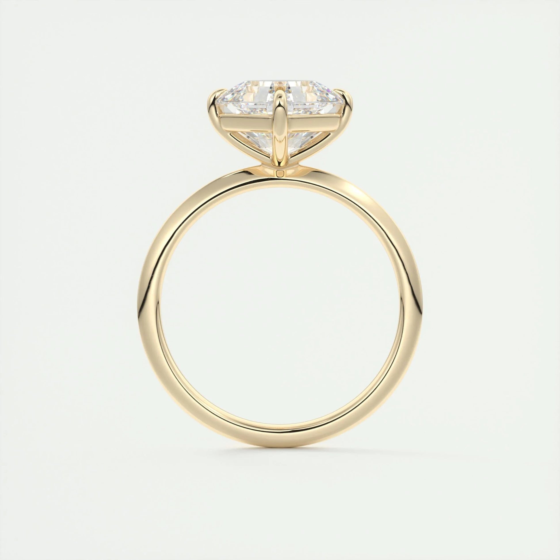 2 CT Asscher Solitaire CVD F/VS1 Diamond Engagement Ring 14
