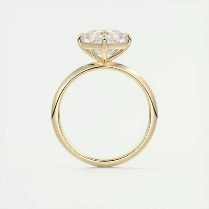 2 CT Asscher Solitaire CVD F/VS1 Diamond Engagement Ring 14