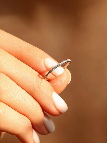 Marquise Cut Cluster Styled Lab Grown Wedding Band