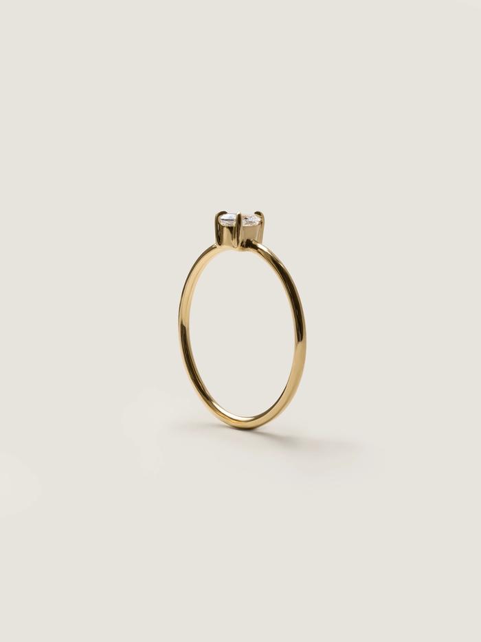 Marquise Cut Cluster Styled Lab Grown Diamond Engagement Ring