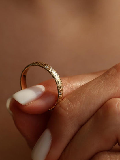 Marquise Cut Cluster Styled Lab Grown Wedding Band