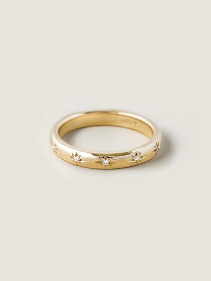 Marquise Cut Cluster Styled Lab Grown Wedding Band