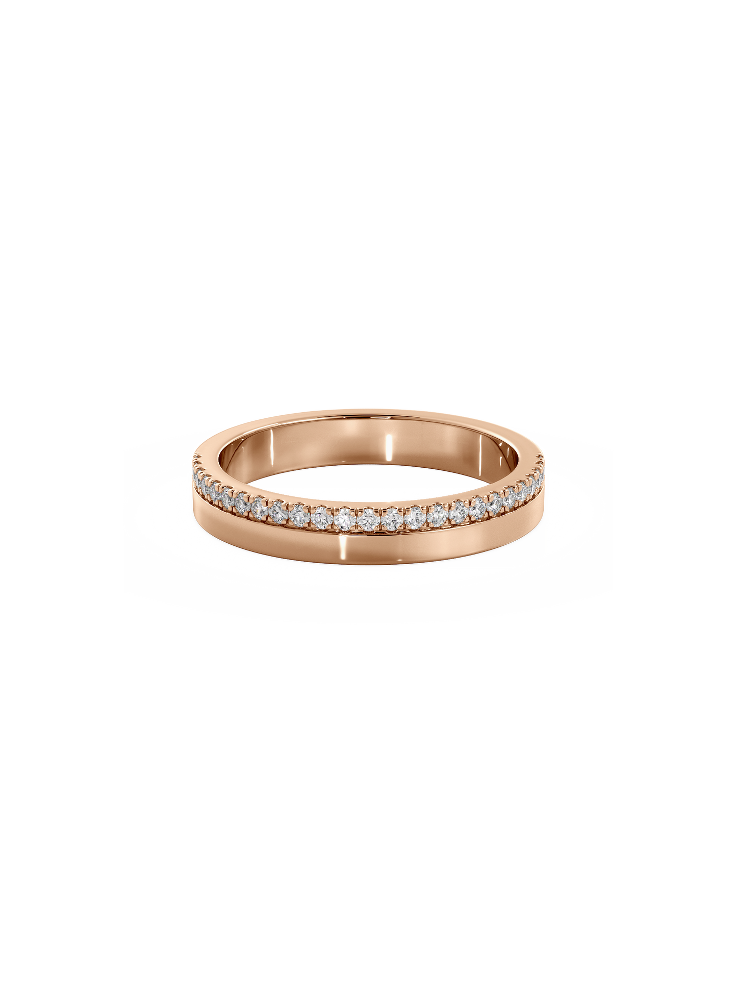 0.37 CT Round Full Eternity Lab Grown Diamond Wedding Band