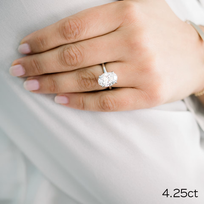 Marquise Cut Cluster Styled Lab Grown Diamond Engagement Ring