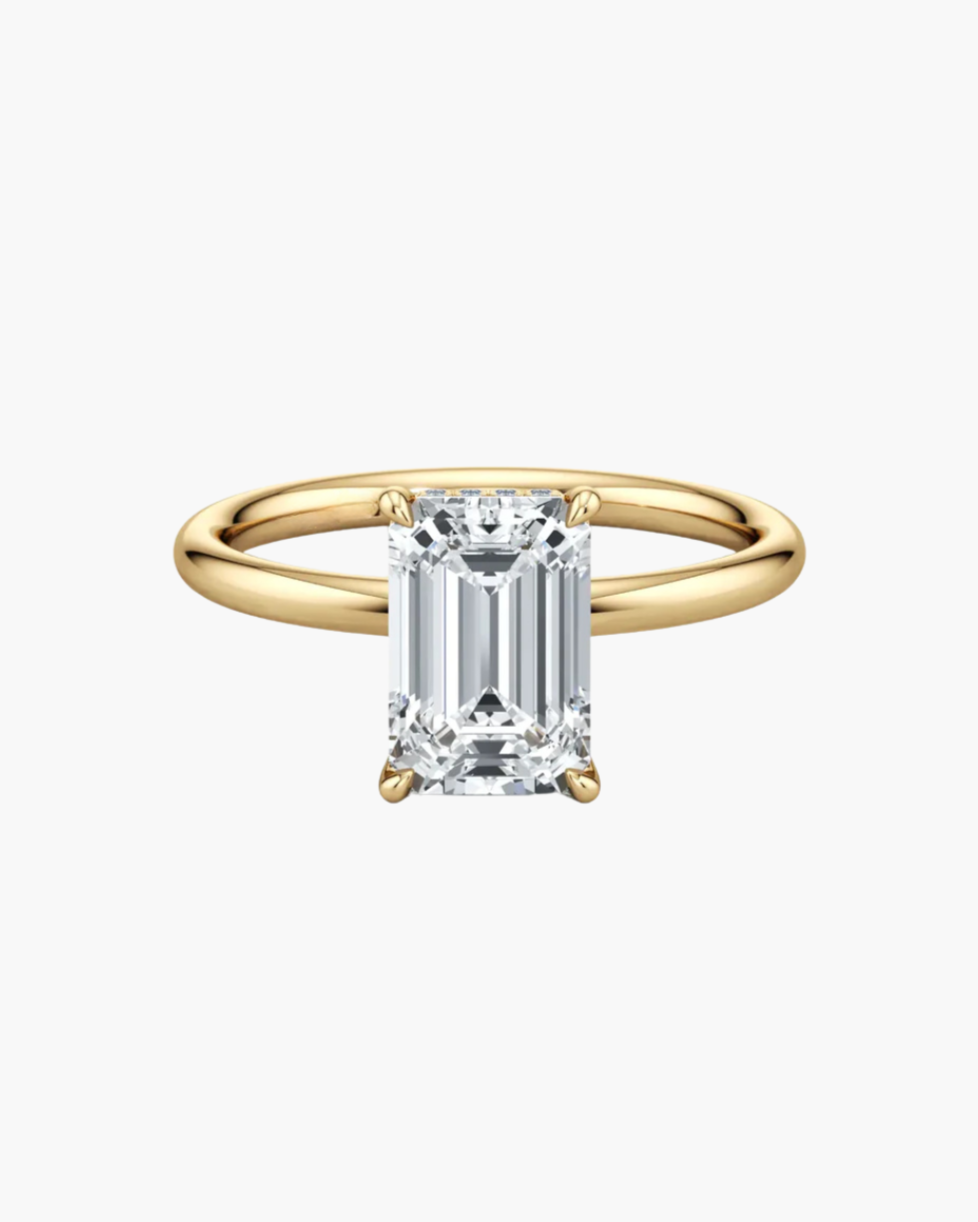 2 CT Round Three Stones Lab Grown Diamond Engagement Ring