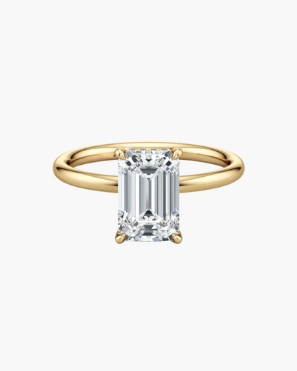 2 CT Round Three Stones Lab Grown Diamond Engagement Ring