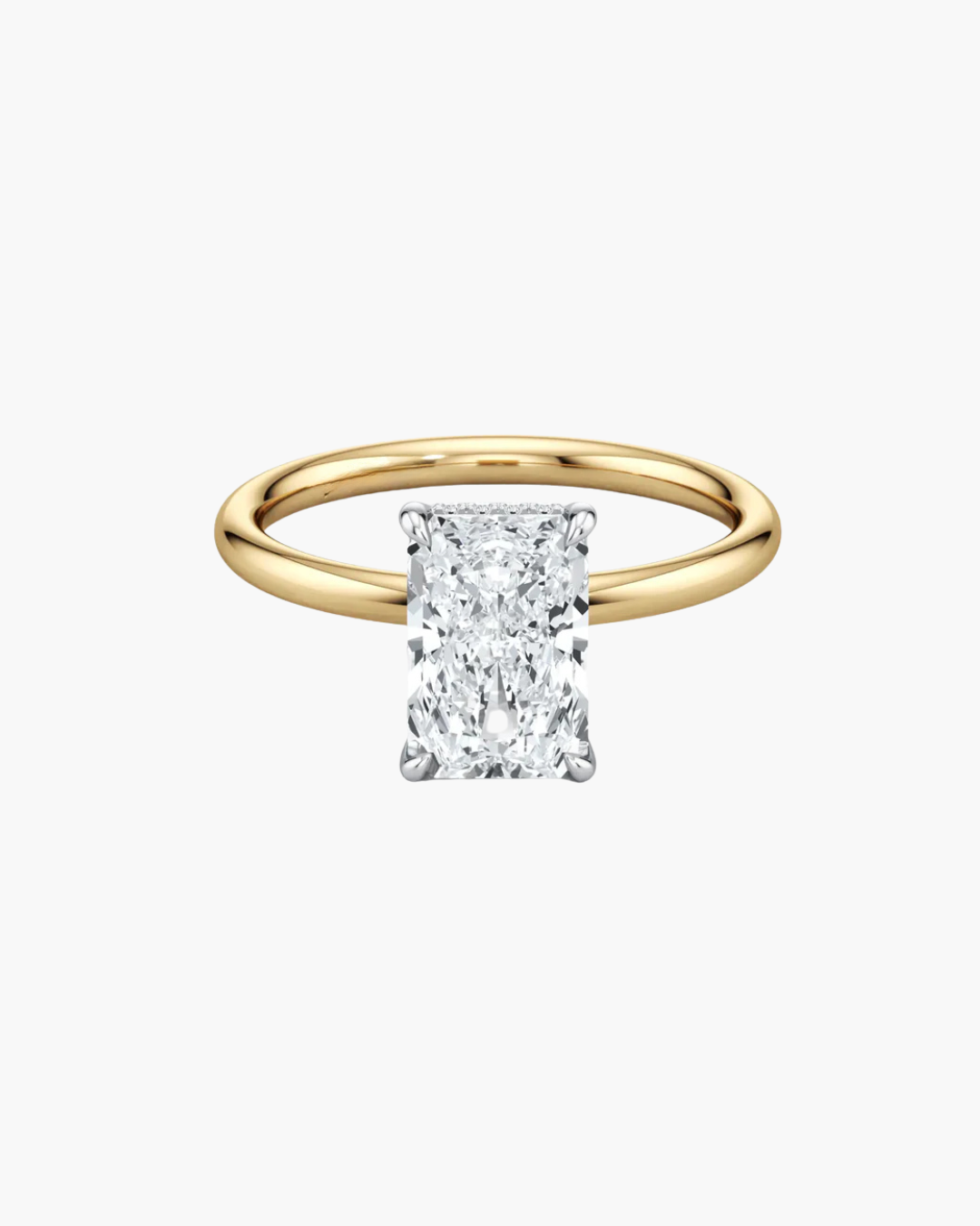 2 CT Round Three Stones Lab Grown Diamond Engagement Ring