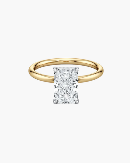 2 CT Round Three Stones Lab Grown Diamond Engagement Ring
