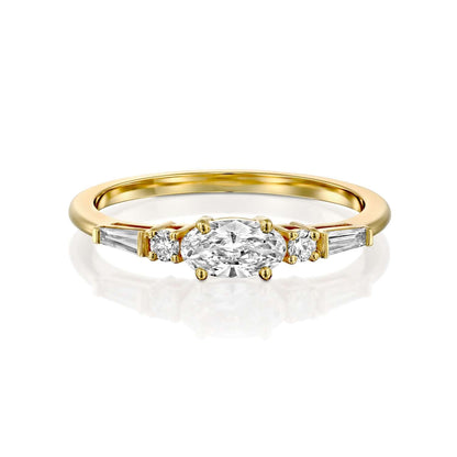 2 CT Round Three Stones Lab Grown Diamond Engagement Ring
