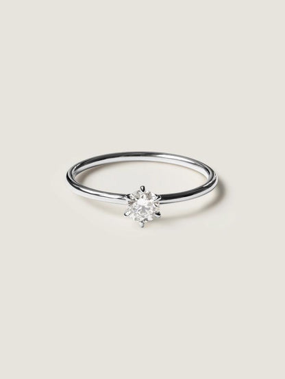 Marquise Cut Cluster Styled Lab Grown Diamond Engagement Ring