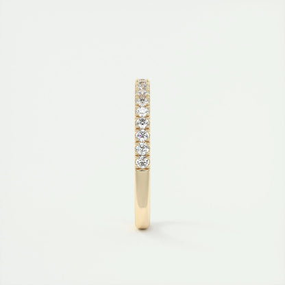 0.38 CT Round Half Eternity CVD EF/VVS Diamond Wedding Band 11