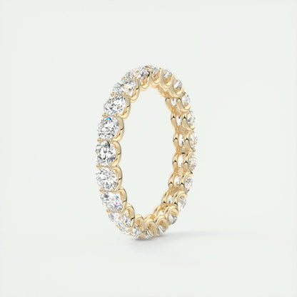 2.1 CT Round Full Eternity CVD EF/VVS Diamond Wedding Band 9