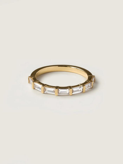 Marquise Cut Cluster Styled Lab Grown Wedding Band