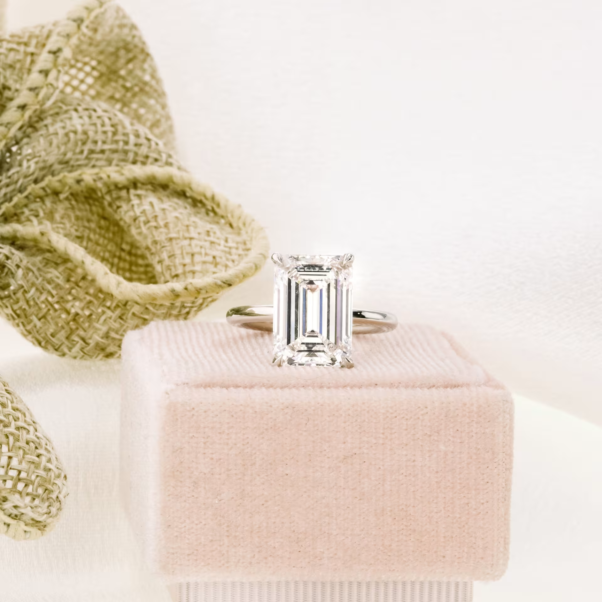 Marquise Cut Cluster Styled Lab Grown Diamond Engagement Ring