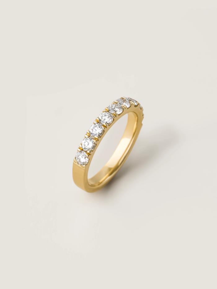 Marquise Cut Cluster Styled Lab Grown Wedding Band