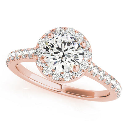 2 CT Round Three Stones Lab Grown Diamond Engagement Ring