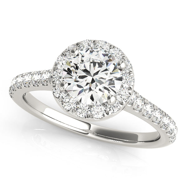 2 CT Round Three Stones Lab Grown Diamond Engagement Ring